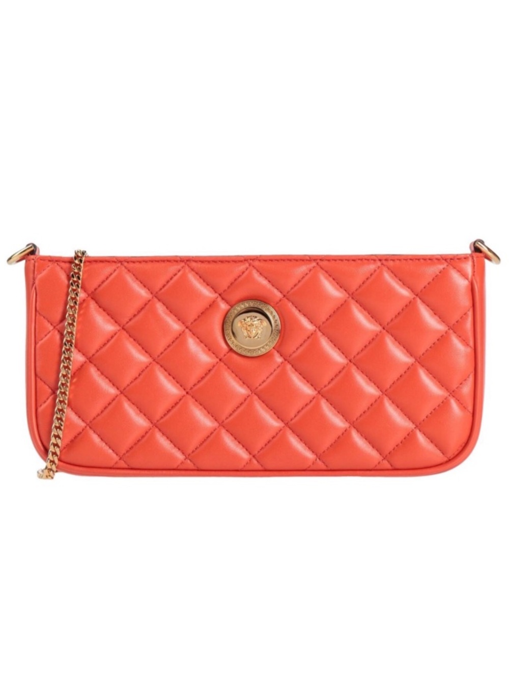 Versace Quilted Leather Crossbody Bag